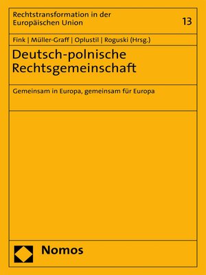 cover image of Deutsch-polnische Rechtsgemeinschaft